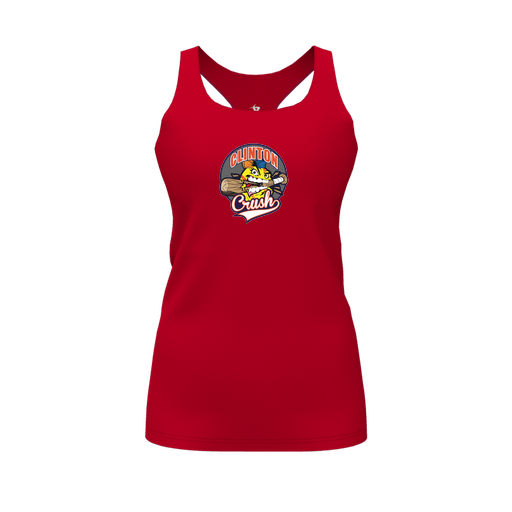 [FT0TRBRD-FYS-LOGO1] Decker Racerback Tank Top (Female Youth S, Red, Logo 1)