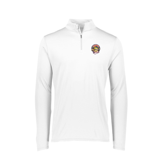 [FTLQFLWH-FAXS-LOGO1] Decker Women's Flex-Lite 1/4 Zip Shirt (Female Adult XS, White, Logo 1)