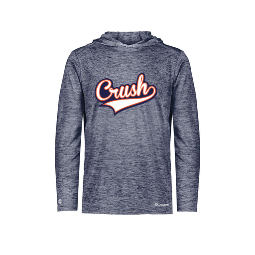 [FOLHCGNV-AS-LOGO2] Decker Men's Charge Hoodie (Adult S, Navy, Logo 2)