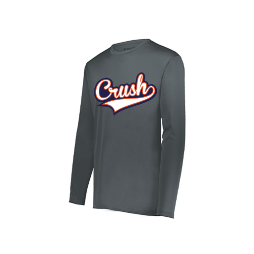 [222822.059.XS-LOGO2] Men's LS Smooth Sport Shirt (Adult XS, Gray, Logo 2)