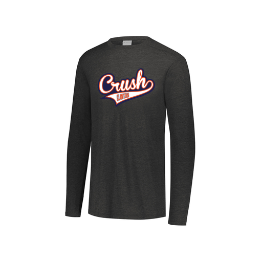 [FTLCUBBK-YS-LOGO3] Decker Youth Tri-Blend T-Shirt - Long Sleeve (Youth S, Black, Logo 3)