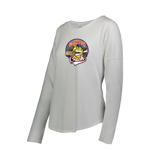 [FTLCUBWH-FAS-LOGO1] Decker Women's Tri-Blend T-Shirt - Long Sleeve (Female Adult S, White, Logo 1)